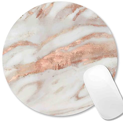 White and Rose Gold Marble