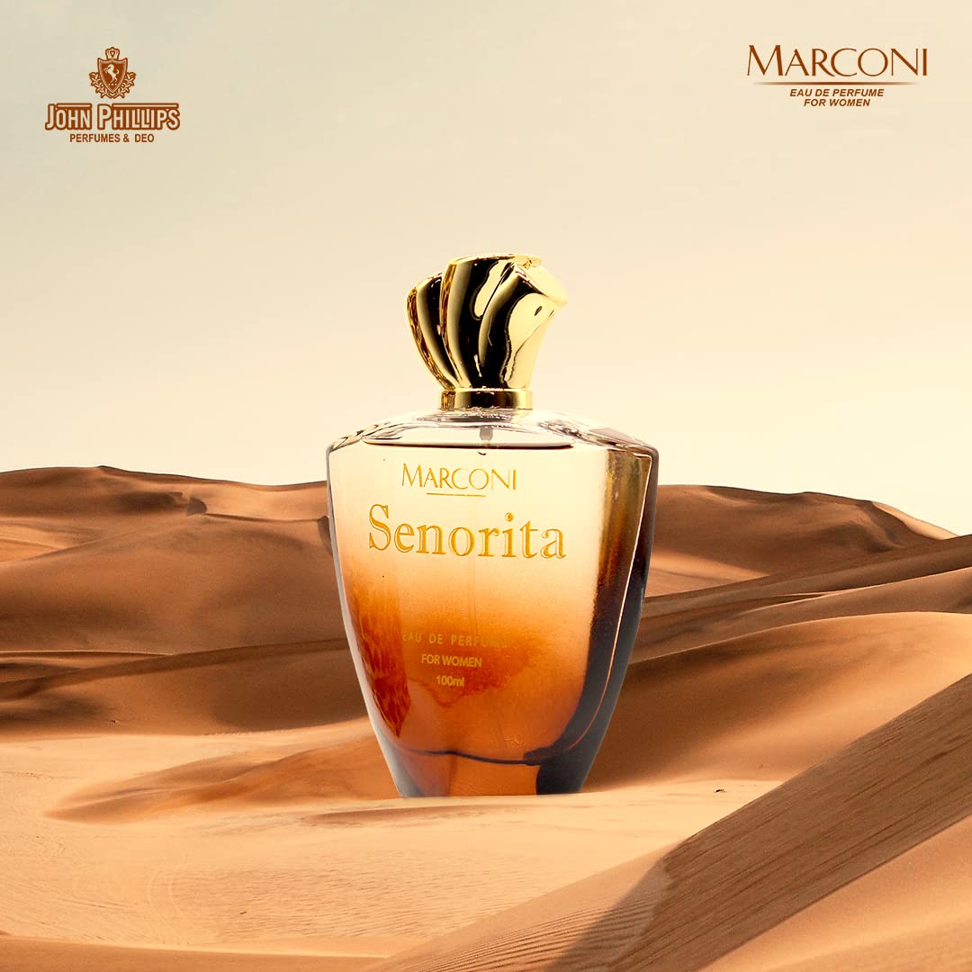 Marconi™ Happy Hours & Senorita 100ml + 100ml Eau De Parfume Set - French Perfume for Women | Long-Lasting Floral Fragrance | Perfect for Date Night & Special Occasions