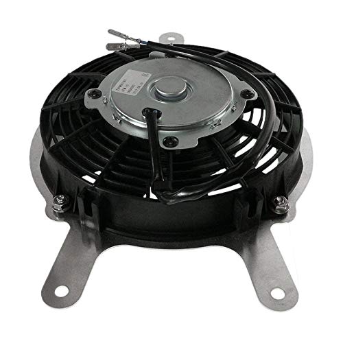 RAREELECTRICAL New 12V Radiator Fan Replacement for Kawasaki ATV KVF750 Brute 750 4X4i - OEM 59502-0011 - Perfect for Off-Roading & Heavy-Duty Cooling
