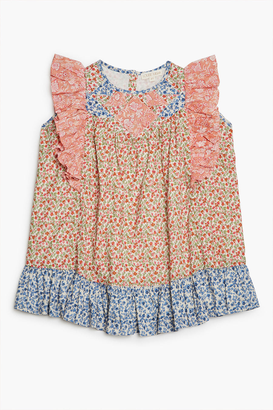 Louise Misha Jyoti Girls Dress - Elegant Floral Print Summer Dress for Toddler & Kids - Perfect for Birthday Parties, School Events & Family Outings