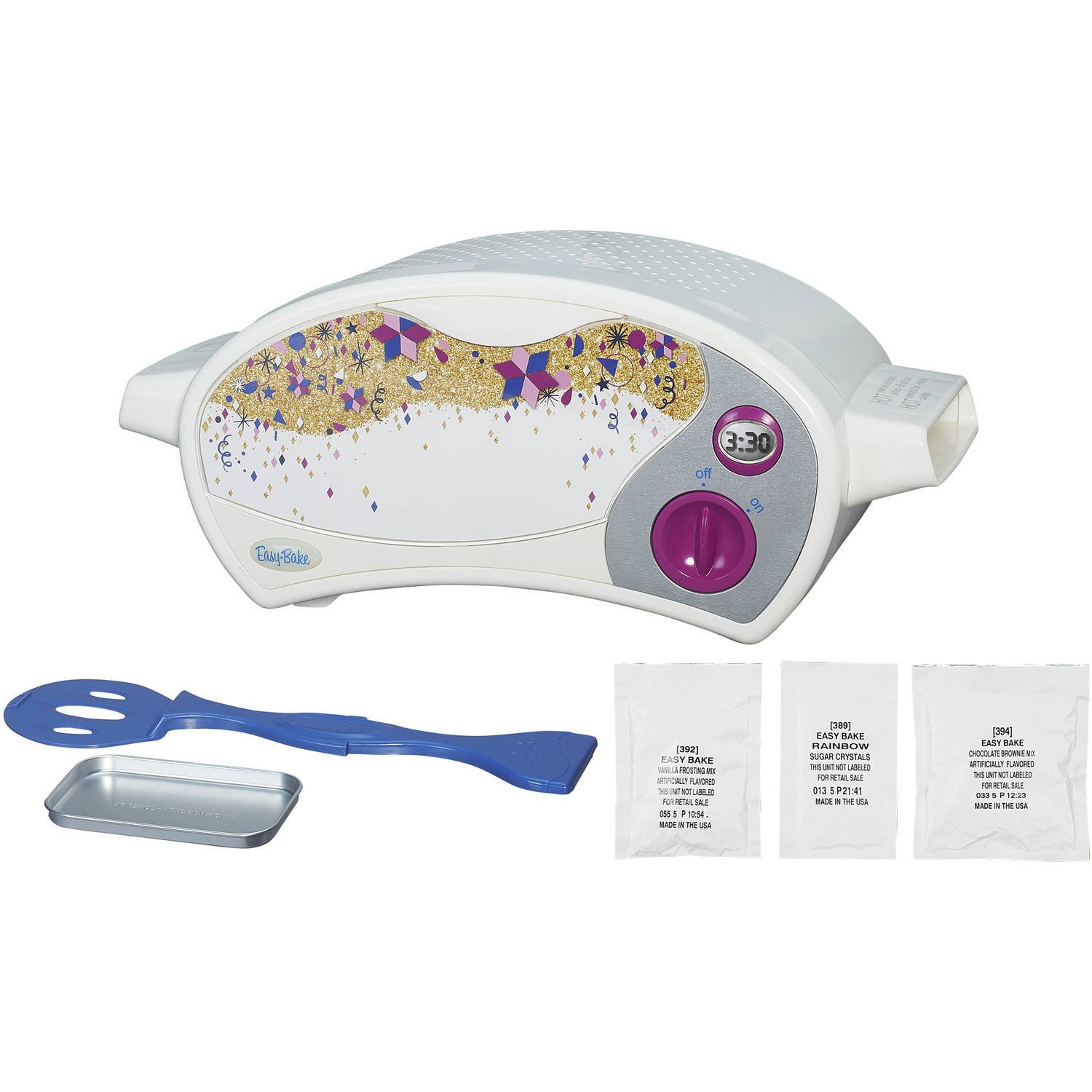 Easy Bake Oven Star Edition with Red Velvet Cupcakes & Chocolate Chip Sugar Cookies Refill Set - 3-Piece Baking Kit for Kids | Perfect for Birthday Gifts, Holiday Baking & Family Fun Activities