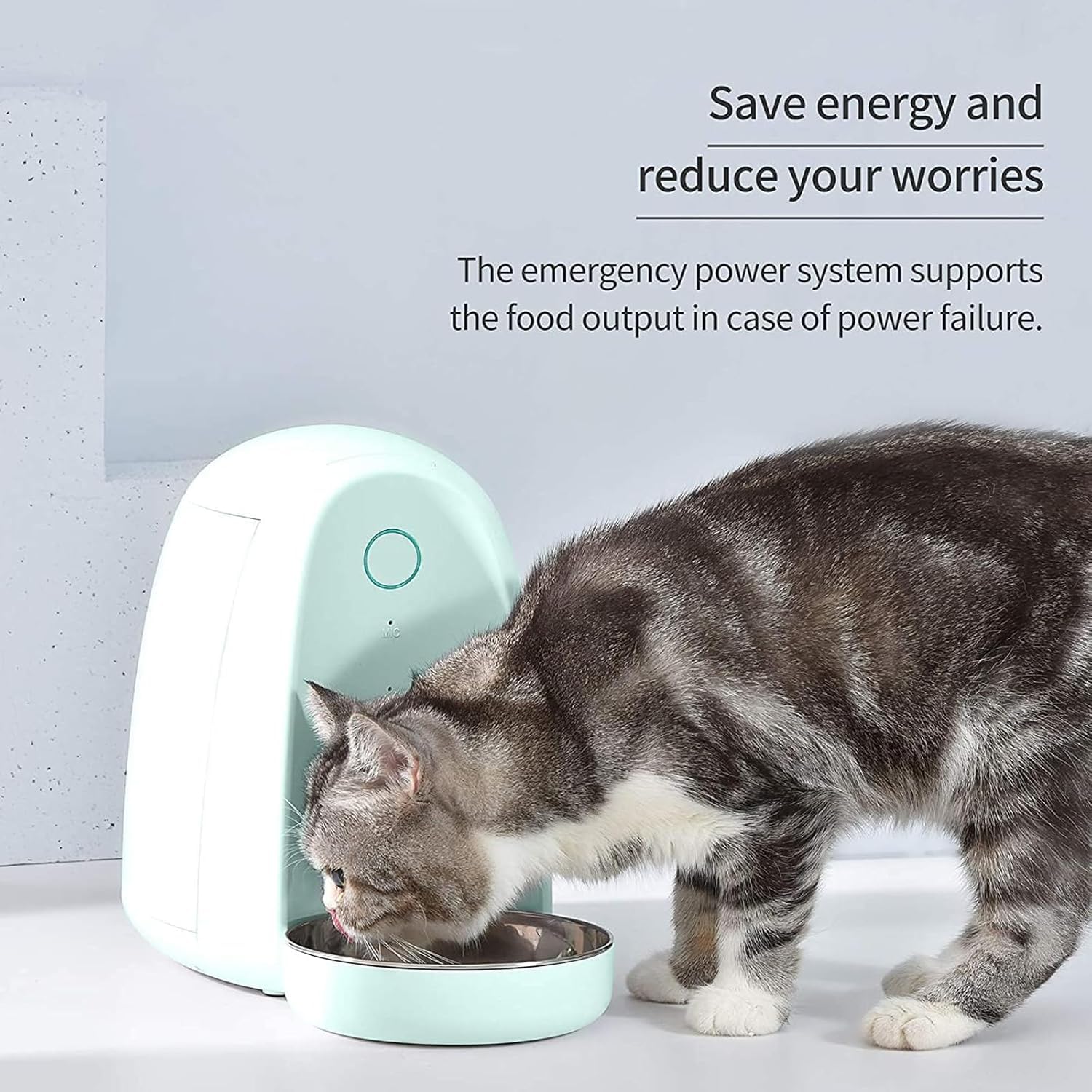 Automatic Cat Feeder with App & Water Dispenser Combo - 2 Pack Smart Pet Feeder for Small & Medium Cats, Kittens & Puppies - Perfect for Home, Office & Travel Use