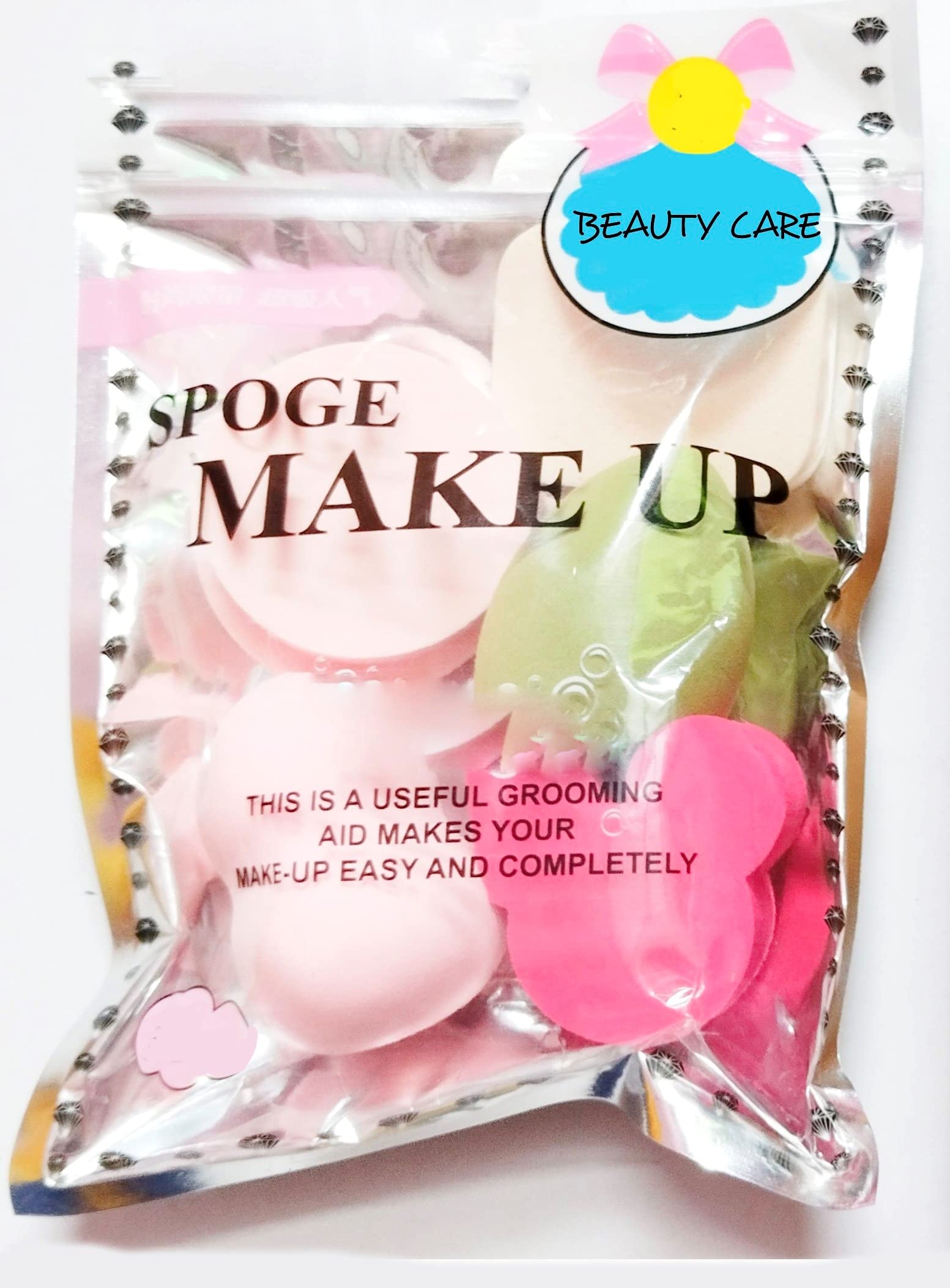 CLASSY GIRL 6-in-1 Beauty Blender Sponge - Makeup Powder Puff for Foundation, Concealer & Contouring | Soft Cosmetic Sponge for Flawless Blending (Perfect for Daily Makeup & Professional Use)