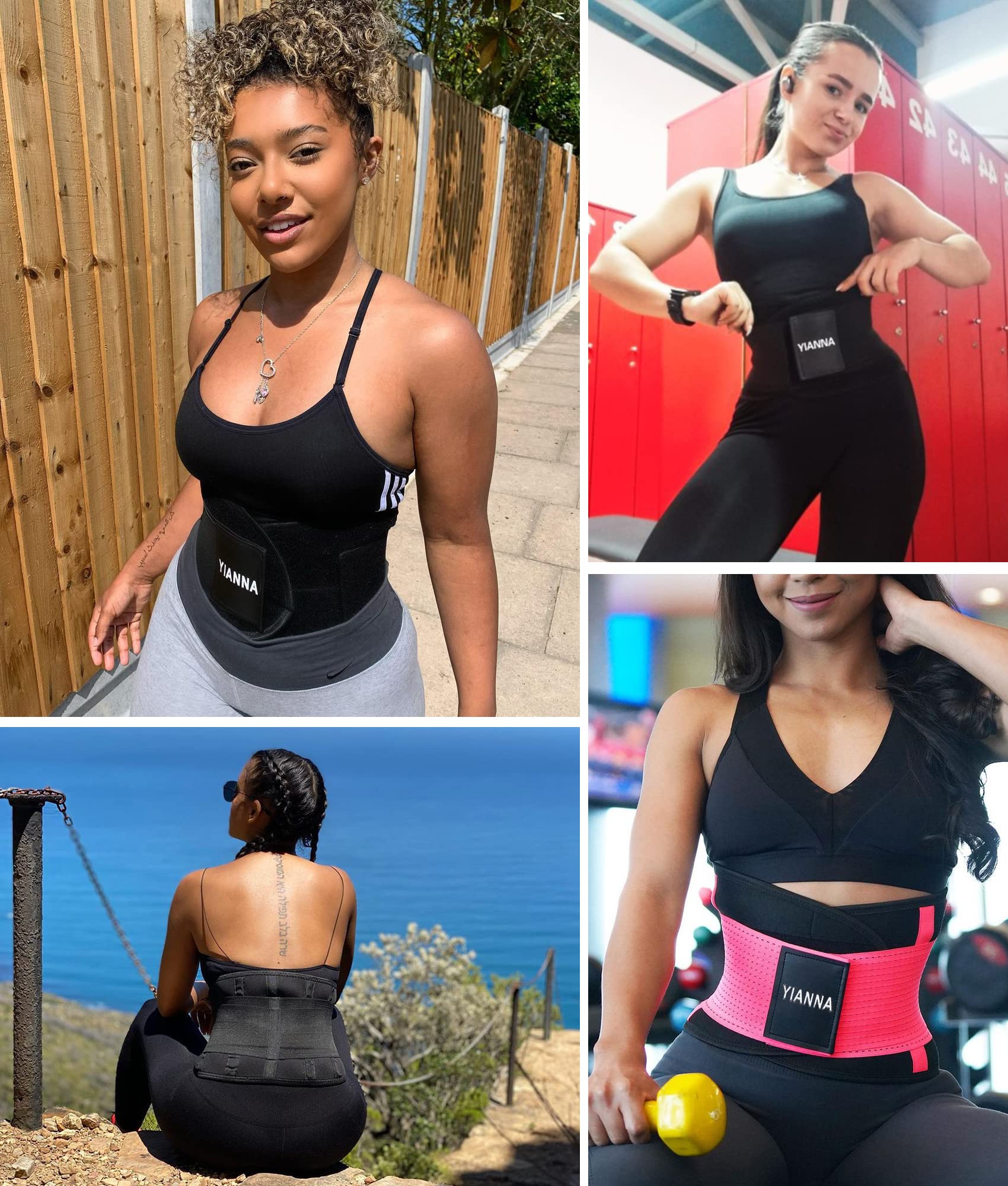 YIANNA Waist Trainer Belt for Women - Slimming Waist Trimmer, Weight Loss Workout Belt, Back Support Corset for Fitness & Posture | Perfect for Gym, Yoga & Daily Wear
