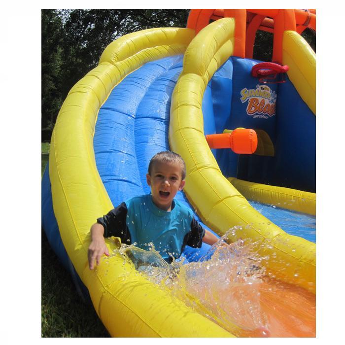 KidWise Summer Blast Waterpark - Inflatable Kids Water Slide for Backyard Fun, Outdoor Pool Party & Summer Activities | Perfect for Birthday Parties, Family Gatherings & Backyard Play
