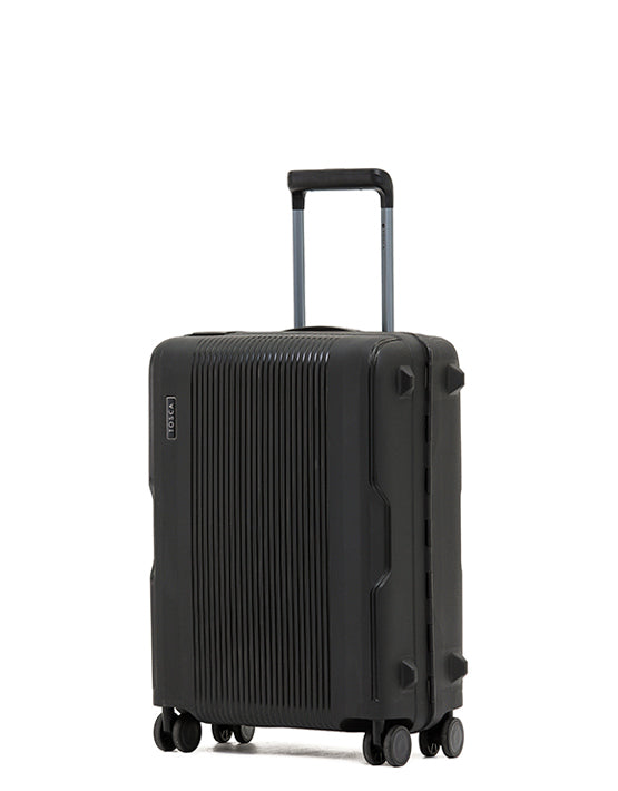 Tosca KNOX 21 Inch Small Full Framed Spinner Luggage - Lightweight Carry On Suitcase with 360° Wheels for Travel, Business Trips & Weekend Getaways (Black)