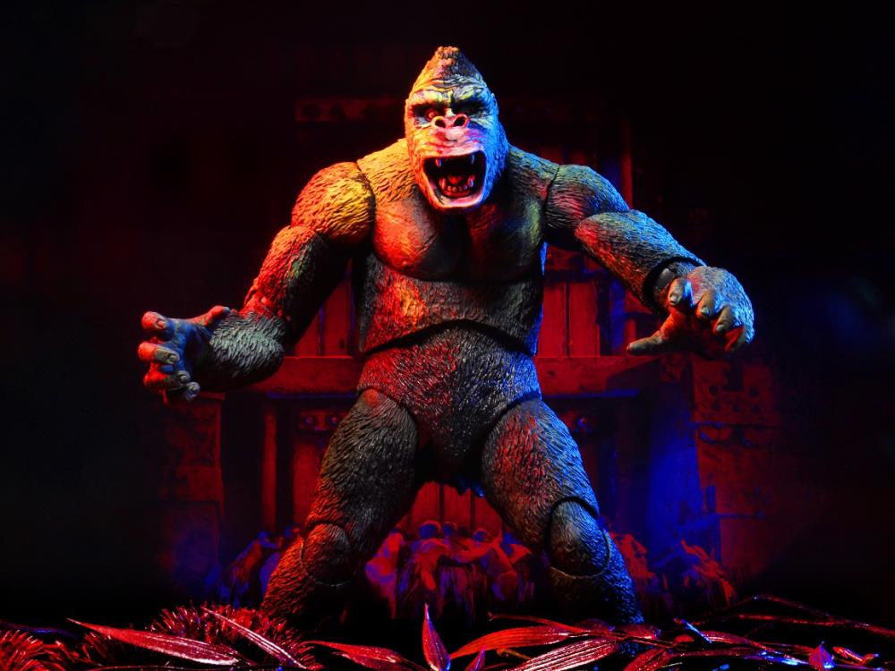 NECA King Kong Illustrated Version Action Figure - Collectible Movie Monster Toy for Display & Gifts - Perfect for Fans, Collectors & Home Decor