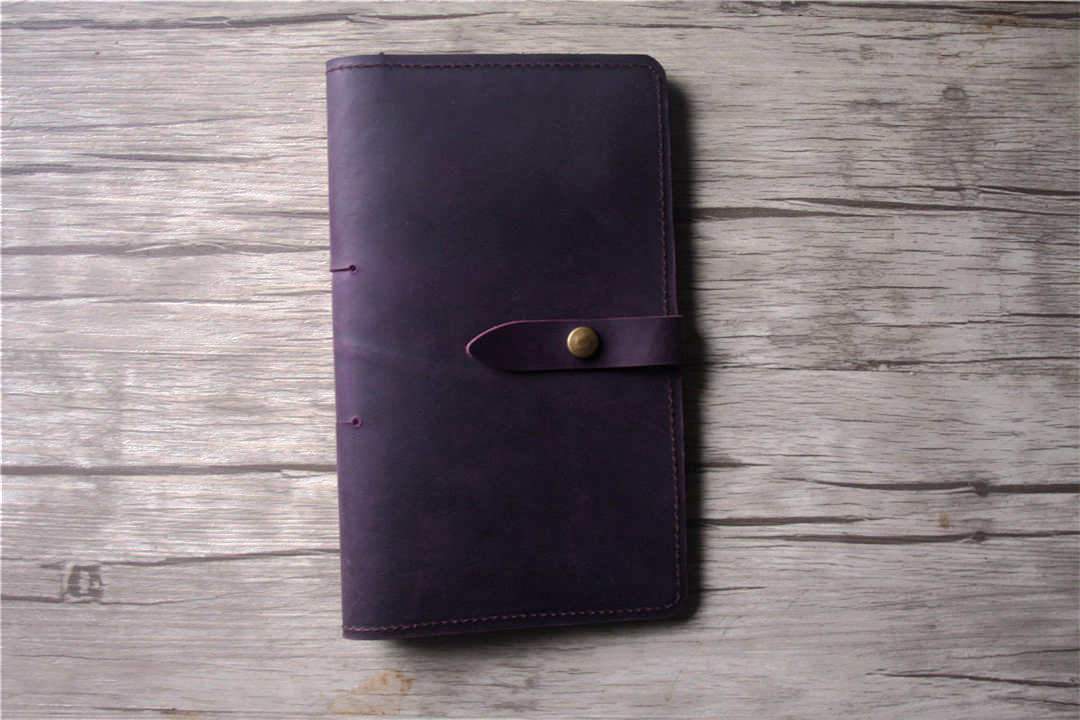 Personalized Leather Travel Journal Notebook - Custom Name & Date - Perfect for Adventure, Vacation & Gift Giving
