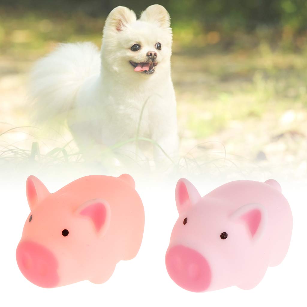 5pcs Cute Pig Pet Toys for Dogs & Cats - Squeaky Chew Toys for Puppies, Stress Relief & Teeth Cleaning - Fun Interactive Toys for Playtime & Training - Perfect Gift for Pet Lovers