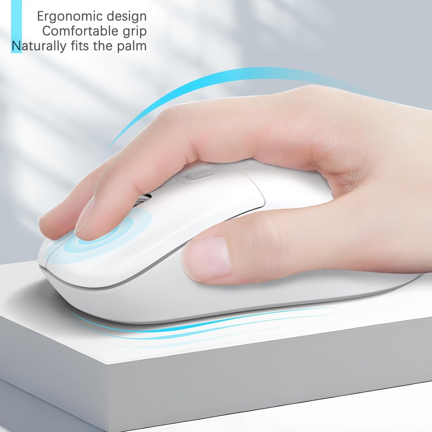 Wireless Keyboard Mouse Combo with Volume Knob - for PC/Mac/Windows - Home & Office Use