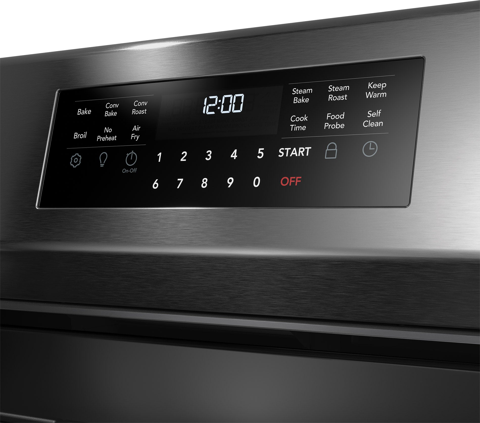 Frigidaire Gallery GCRG3060BD 30-Inch Smudge Proof Black Stainless Steel Gas Range - 5.1 Cu. Ft Capacity, Rear Control for Modern Kitchens - Perfect for Home Cooking, Baking & Family Meals