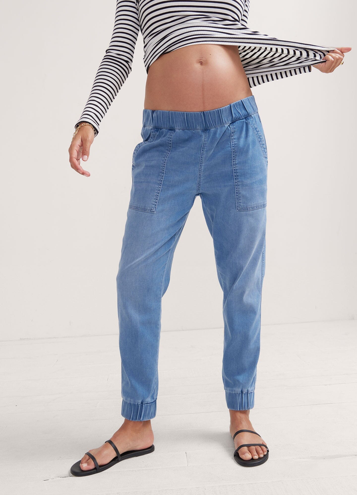 Stylish & Comfortable Easy Denim Joggers for Women & Men - Perfect for Casual Wear, Lounge & Outdoor Activities