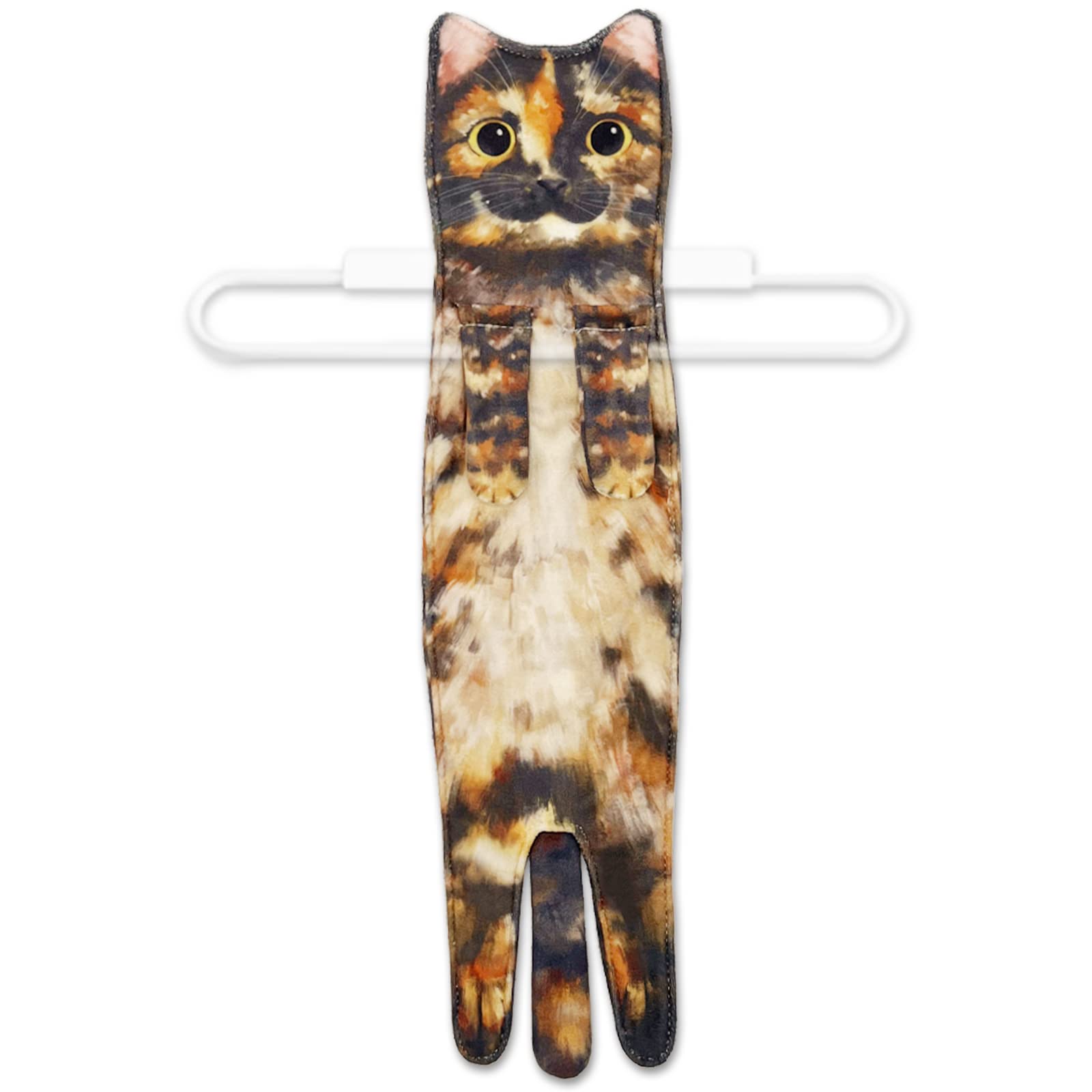 Cute Cat Quick-Dry Hand Towels for Bathroom & Kitchen - Absorbent Hanging Decorative Face Towels, Funny Gifts for Cat Lovers (Ginger) - Perfect for Home Decor, Housewarming & Pet Lover Presents