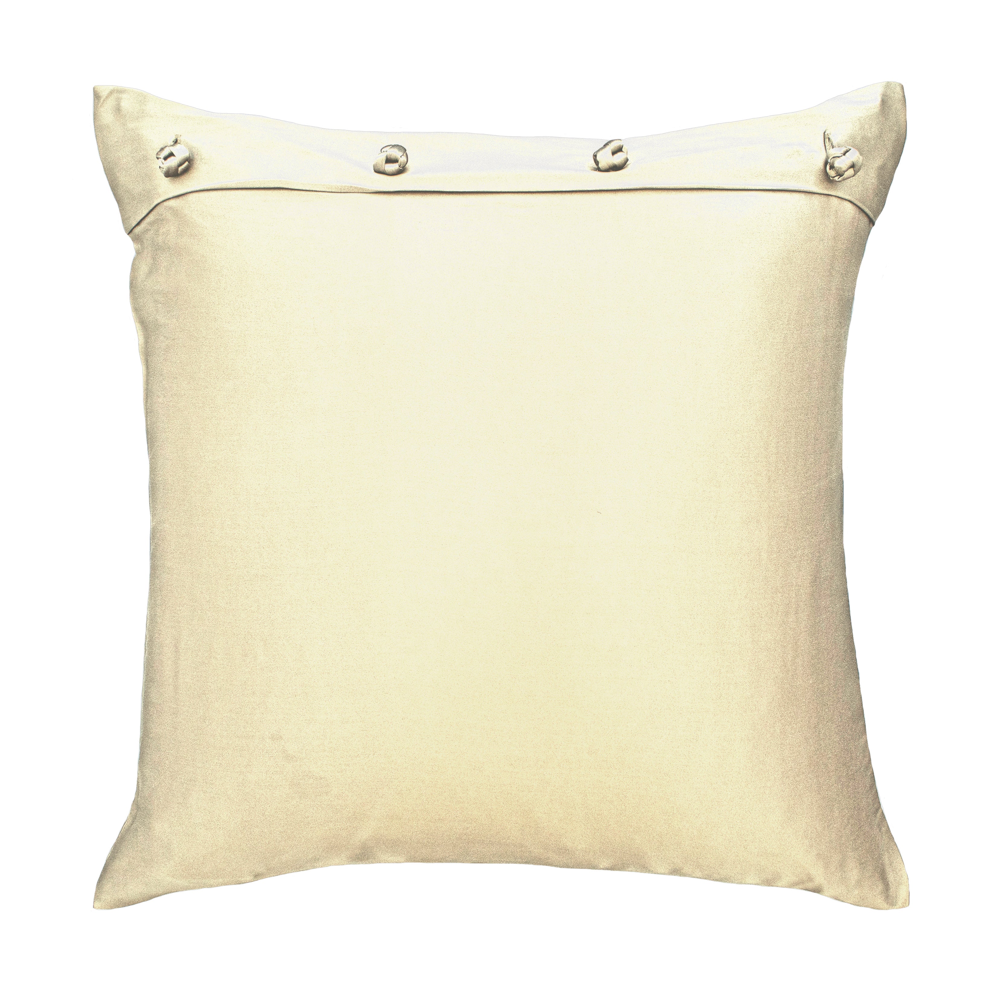 Luxury Charmeuse Pillow Sham with Elegant French Knots - Perfect for Master Bedroom & Guest Room Decor