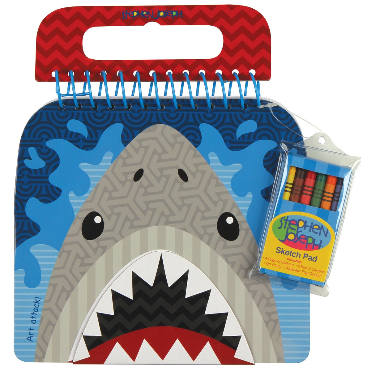 Stephen Joseph Shaped Sketch Pad Shark - Premium Sketchbook for Kids & Artists - Perfect for Drawing, Doodling & School Projects - Fun Shark Design Notebook for Creative Minds
