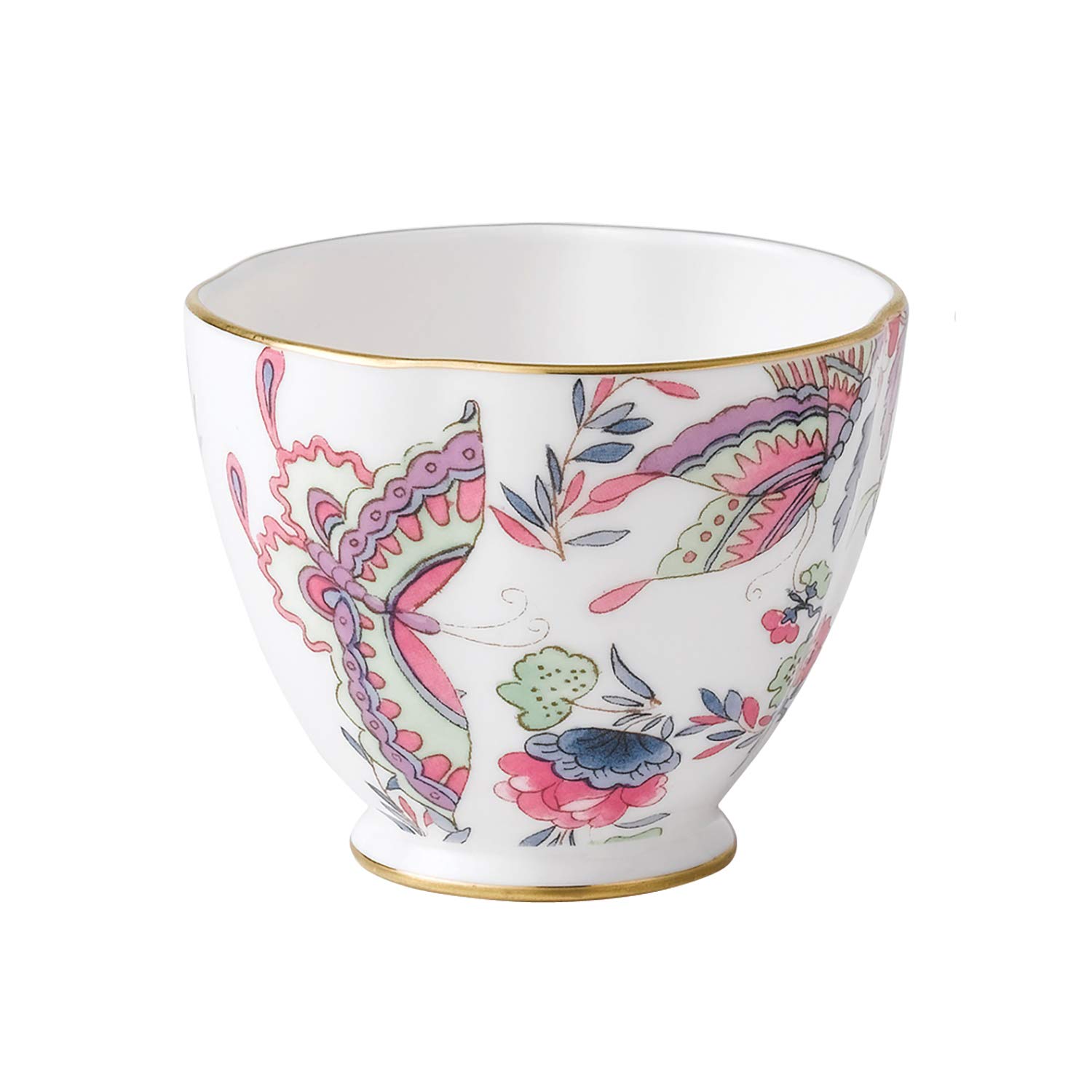 Wedgwood Butterfly Bloom Sugar Bowl and Creamer Set - Elegant Tea & Coffee Serving Set for Afternoon Tea, Bridal Shower, and Home Decor