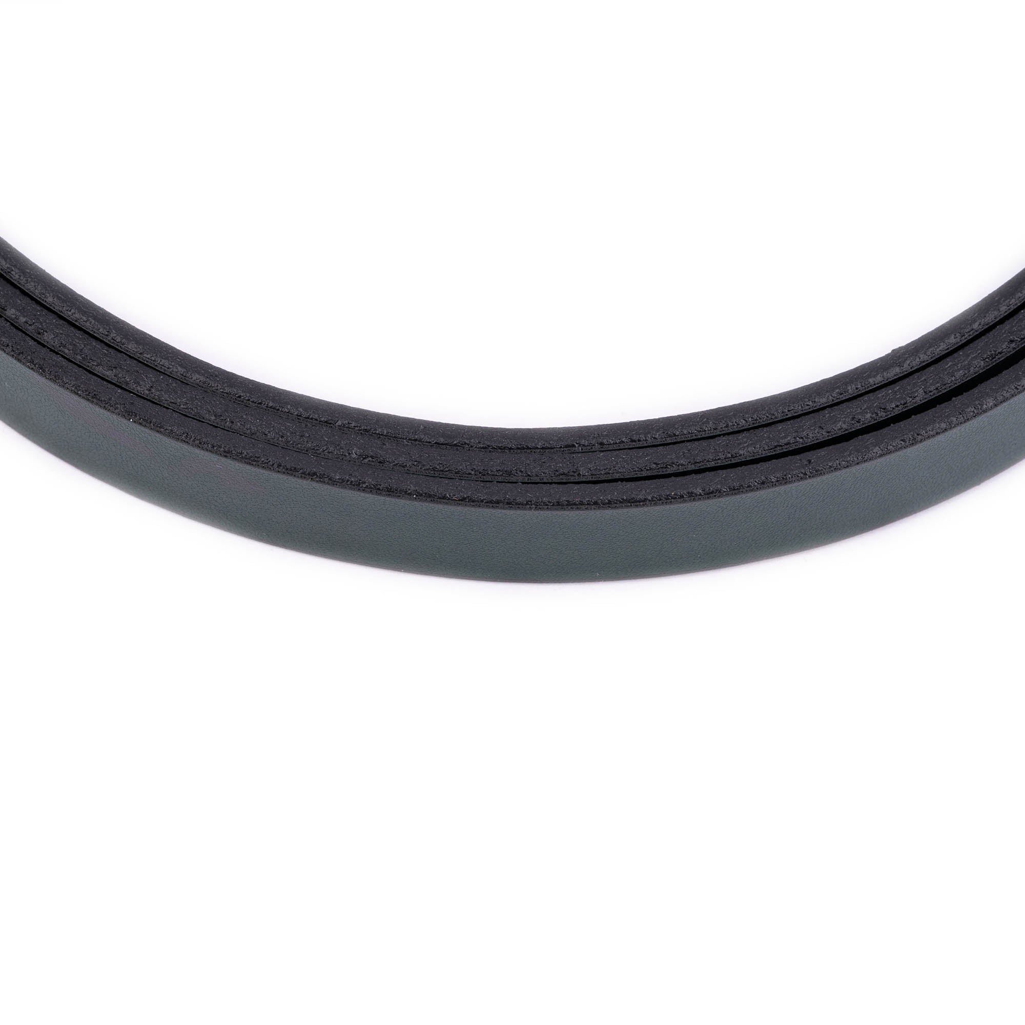 1.5cm Forest Green Leather Belt Strap for Loewe Buckles - Women's Replacement Strap for Handbags, Purses & Accessories | Durable & Stylish Fashion Accessory