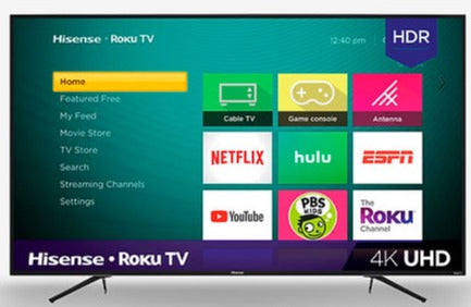 Hisense 65 Inch 4K Ultra HD Smart LED TV with HDR & Roku Streaming (65R7G5) - Perfect for Home Theater, Gaming & Streaming Entertainment