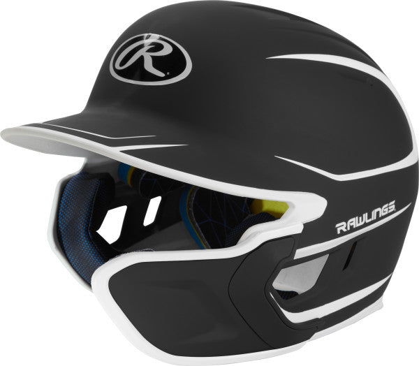 Rawlings Mach Matte 2-Tone Baseball Helmet with Extender for Right-Handed Batters - Perfect for Youth & Adult Baseball Games, Training, and Practice Sessions