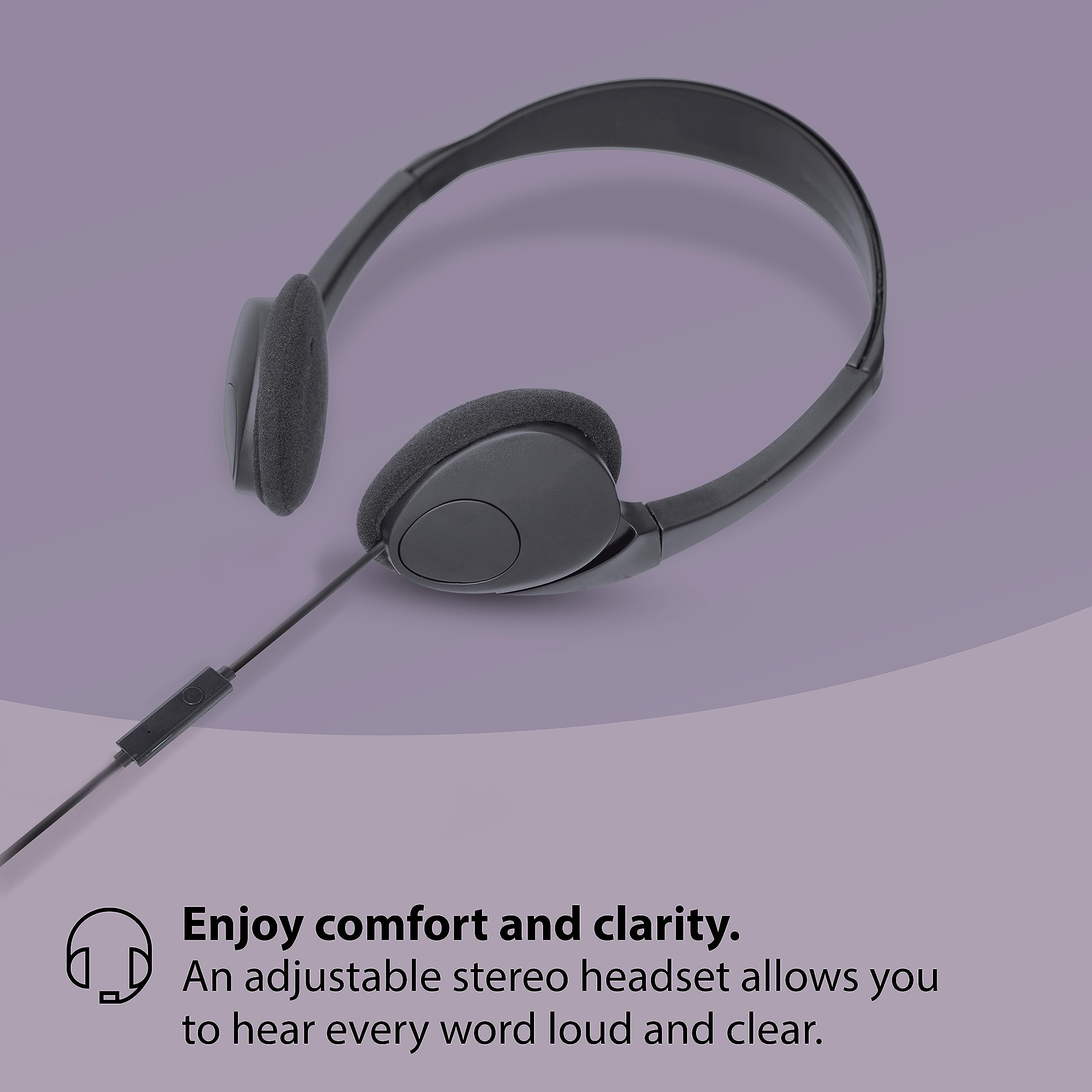 Bellman & Symfon Maxi Pro Bluetooth Hearing Amplifier with Wireless Headphones - Rechargeable Digital Hearing Aid for Seniors - Wireless Phone Connectivity - Perfect for TV Watching, Conversations & Outdoor Activities