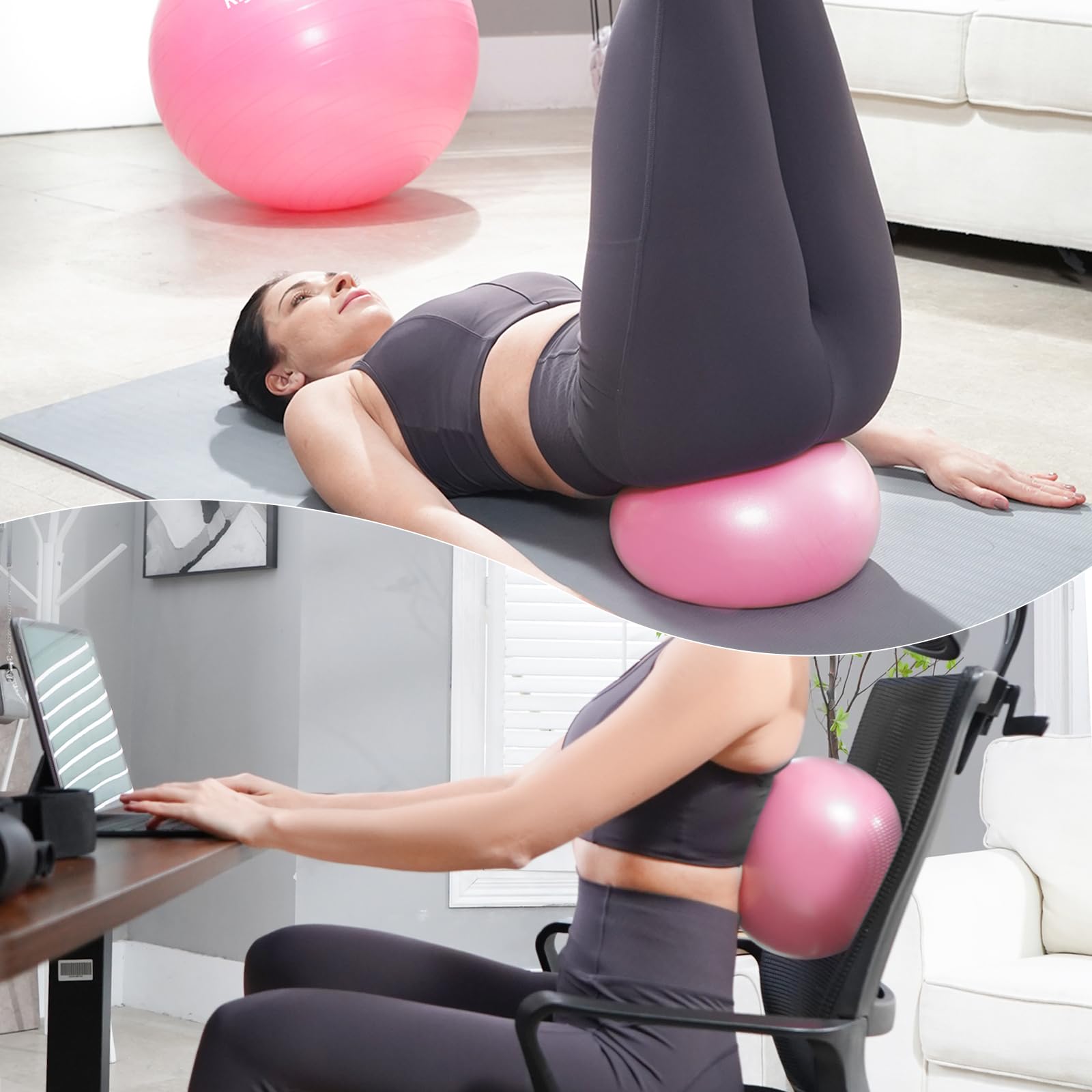 UCIN Vibration Plate Exercise Machine for Weight Loss & Lymphatic Drainage - 330 Lbs Capacity Home Fitness Platform with Resistance Bands & Pilates Ball - Perfect for Home Workouts, Muscle Recovery & Cellulite Reduction