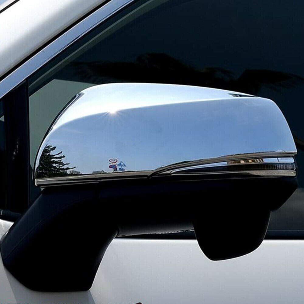ABS Chrome Side Mirror Cover Trim for 2020-2021 Toyota Highlander - Durable Car Accessory for Enhanced Style & Protection (Perfect for Daily Commute & Road Trips)