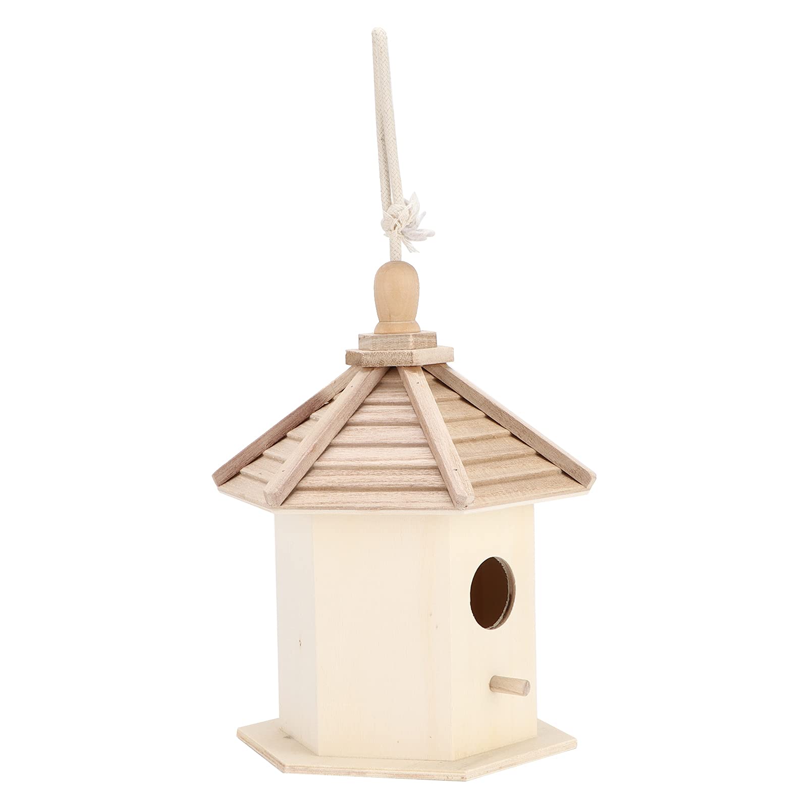 Eco-Friendly Hanging Bird House - Non-Toxic Wooden Bird Nest for Garden, Pavilion & Home Decor | Attract Wild Birds to Your Backyard