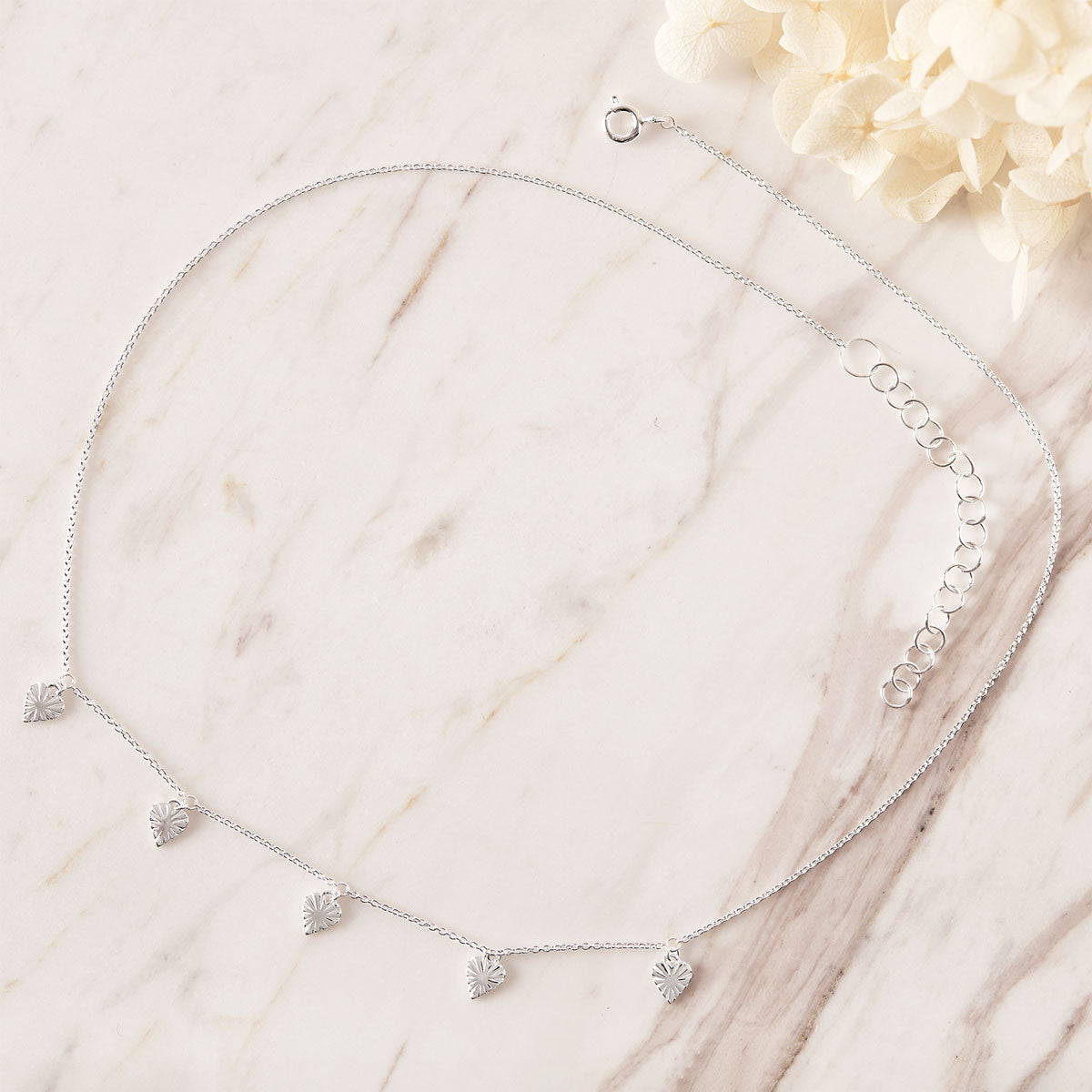 Sweetheart Drop Necklace for Women - Elegant Heart Pendant Necklace, 925 Sterling Silver Romantic Jewelry Gift for Her | Perfect for Valentine's Day, Anniversary, Birthday & Special Occasions