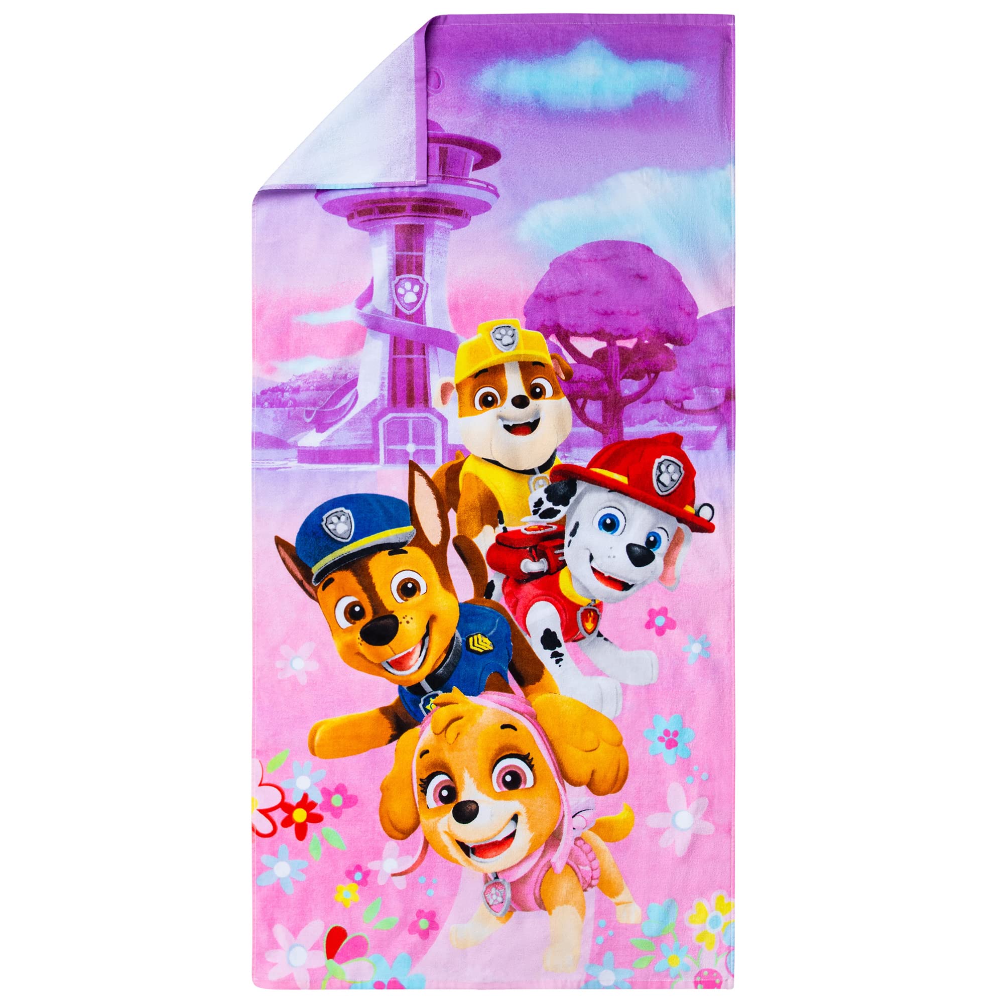 Franco Kids Super Soft Cotton Paw Patrol Girls Bath Towel, 58x28 Inches, Perfect for Pool, Beach, and Home Use