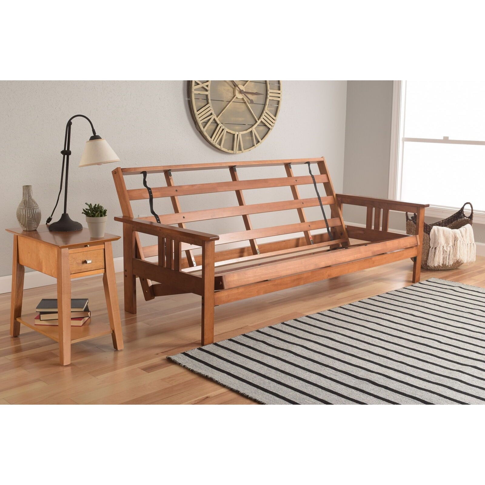 Premium Monterey Futon Frame - Convertible Sofa Bed with Sturdy Metal Frame for Small Spaces - Perfect for Guest Rooms, Apartments & Dorm Rooms