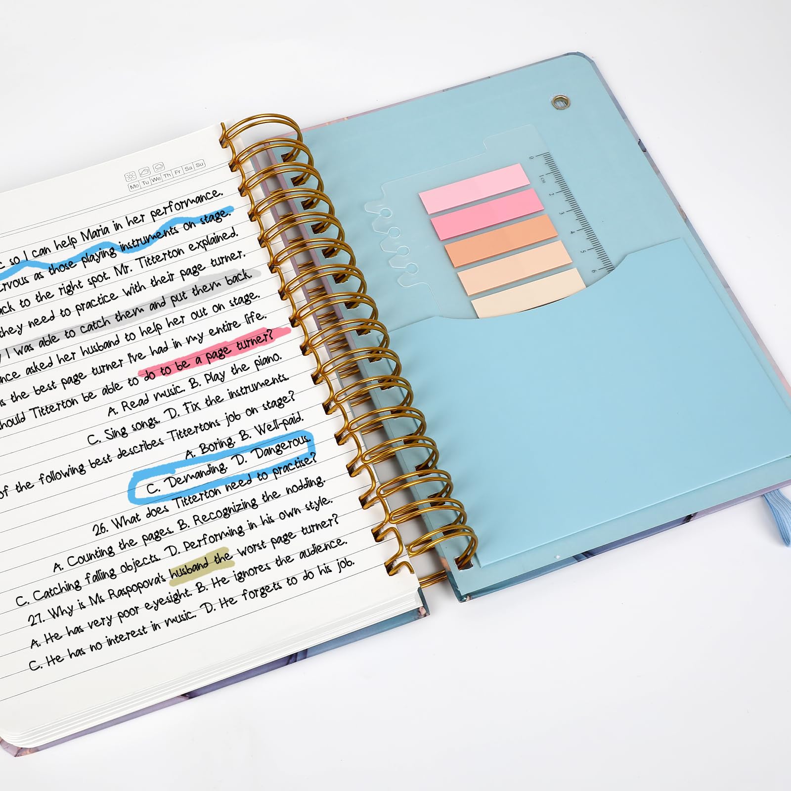 Premium Hardcover Spiral Notebook - 6