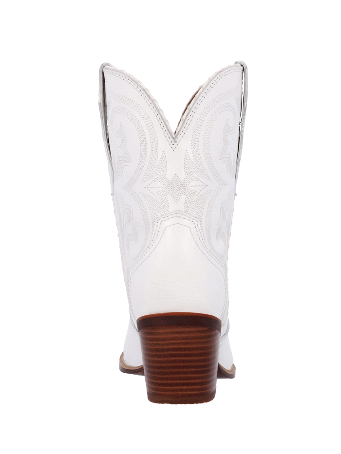 Durango DRD0465 Women's Crush Ankle Western Boots - White Cowgirl Boots for Country Dancing, Rodeo & Western Fashion