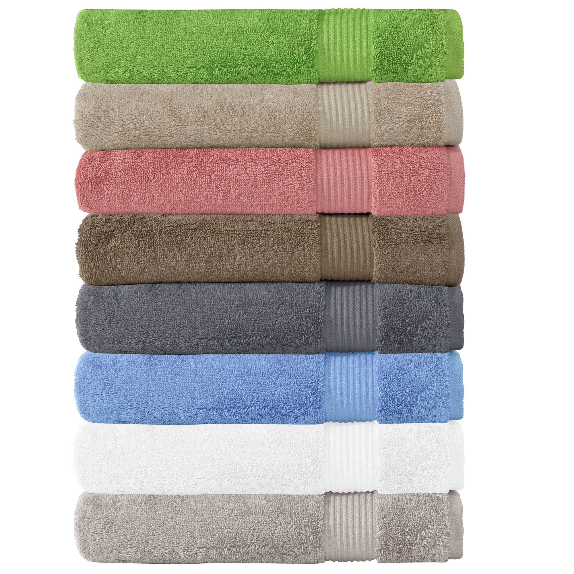 Amadeus Premium 100% Turkish Cotton Soft Washcloths - 12 Pack | Ultra Absorbent & Gentle for Face & Body | Spa, Bath, Baby Care & Makeup Removal