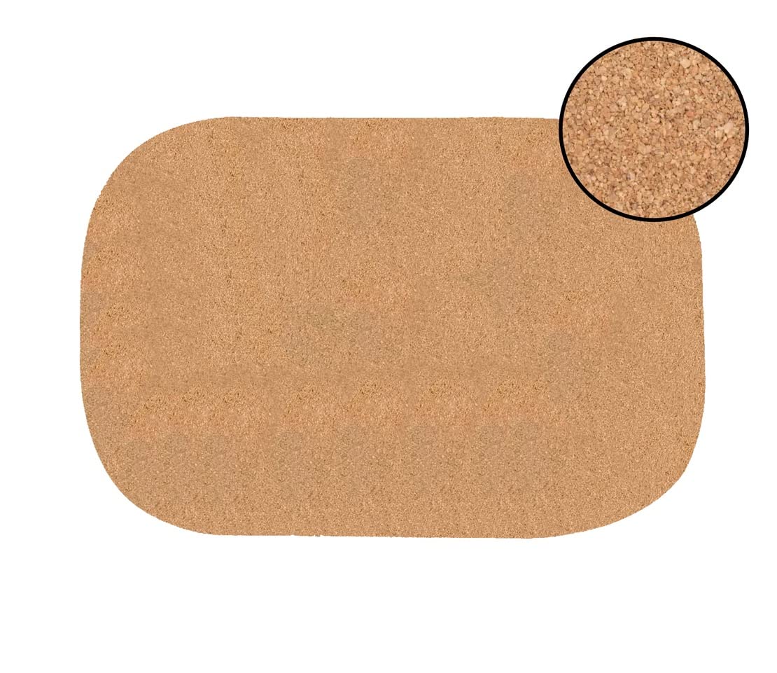 Elegant Rose Gold Marble Oval Cork Placemats Set of 2 - Heat Resistant, Non-Slip, Easy Clean Dining Table Mats (12