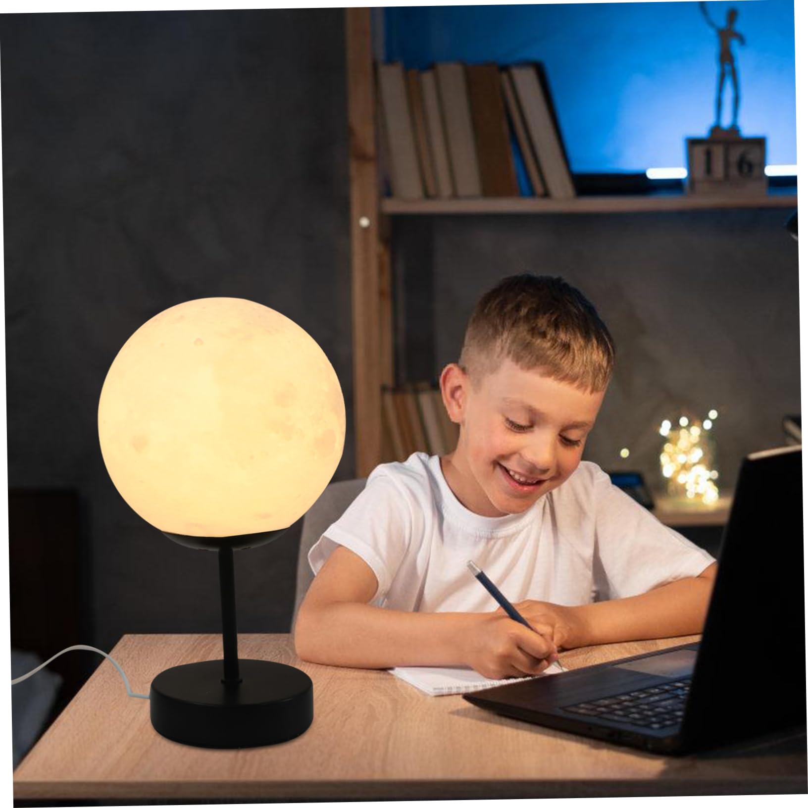 Yardenfun 3D Illusion LED Night Light Lamp - Modern Bedside Table Lamp for Bedroom, Kids Room, Nursery - Perfect for Night Reading, Relaxation & Decorative Ambiance