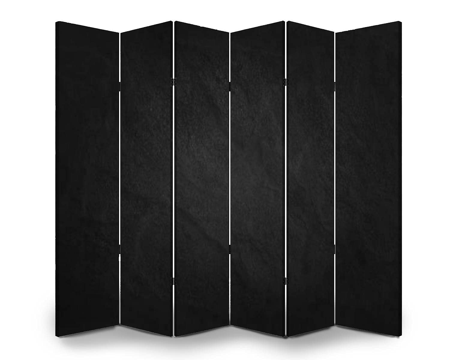 Dark Grey Black Slate Texture Room Divider Screen Partition - High Resolution Folding Privacy Screen for Indoor & Outdoor Use | Freestanding Protective Wall Separator | Perfect for Offices, Living Rooms, and Event Spaces