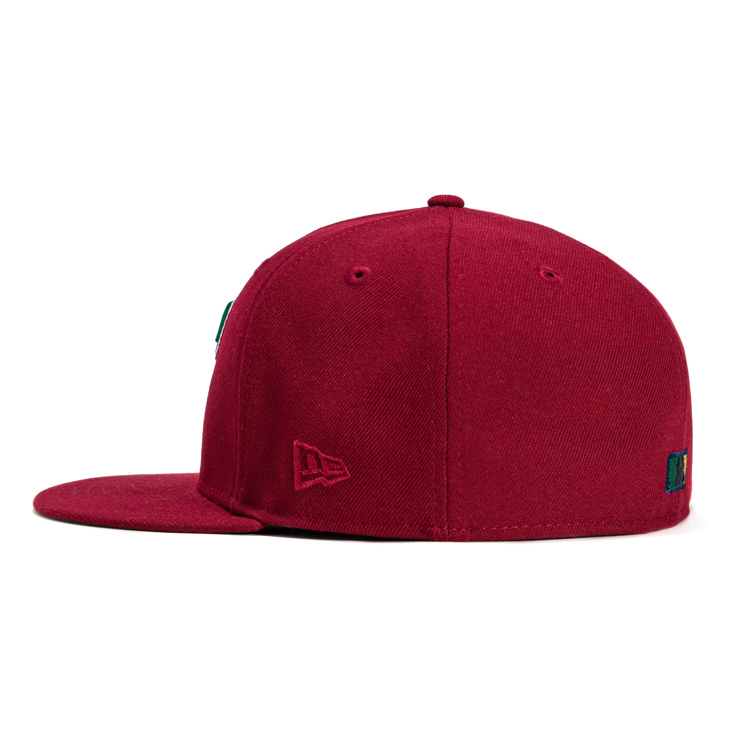 New Era 59Fifty Texas Rangers 2023 World Series Patch Hat - Cardinal & Green - Official MLB Baseball Cap for Fans, Sports Events & Casual Wear