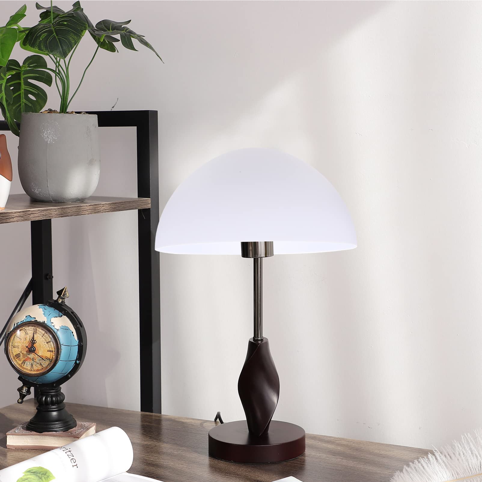 OSALADI 2-Pack Durable Plastic Mushroom Dome Lamp Shades - Ceiling, Floor & Wall Light Fixture Covers - Easy Installation (2 Sets) - Perfect for Living Room, Bedroom & Office Lighting Decor