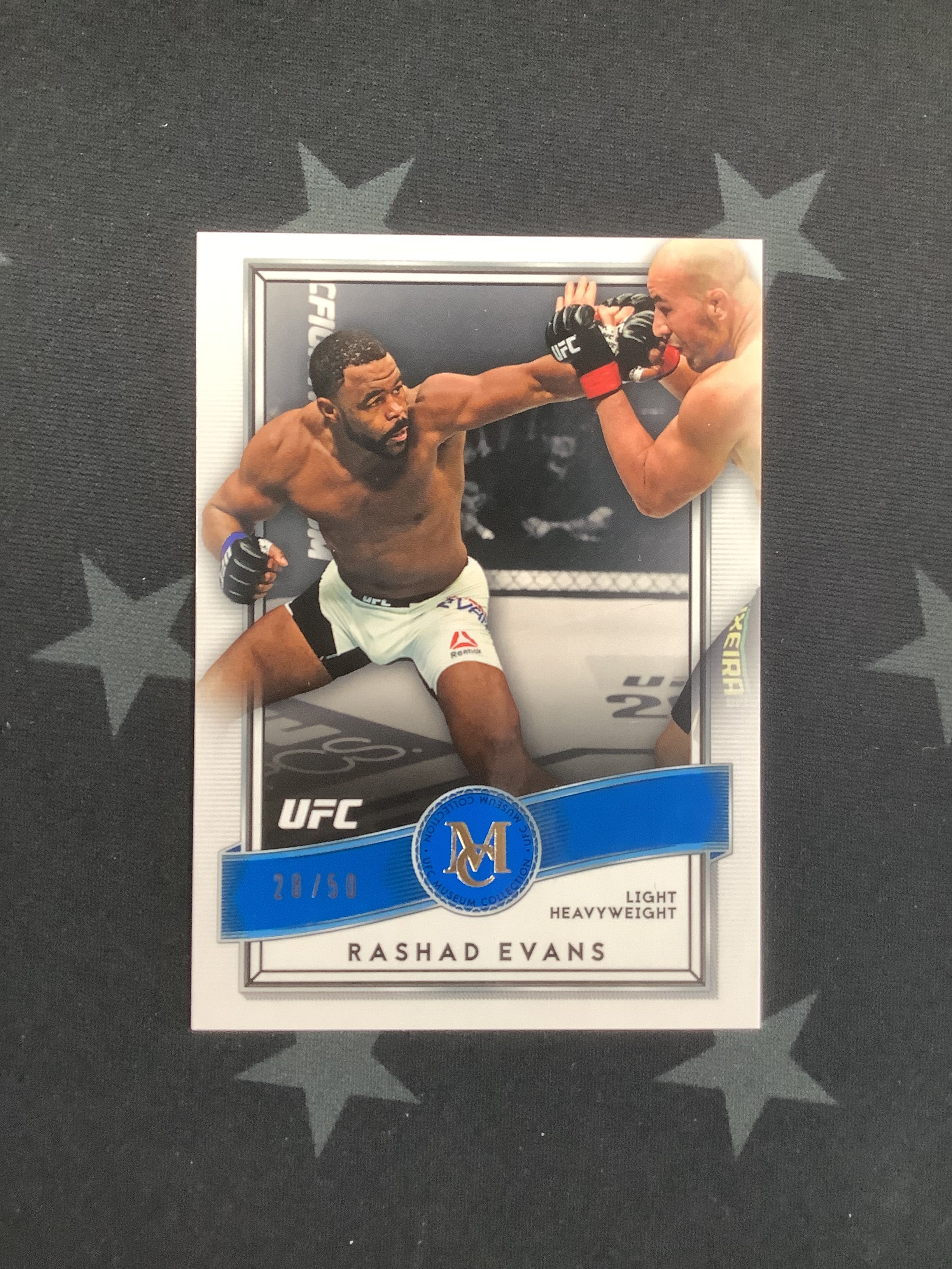 2016 Topps Museum Collection UFC Rashad Evans #21/50 - Rare MMA Trading Card for Collectors & Fans - Perfect for UFC Memorabilia Displays & Sports Card Collections