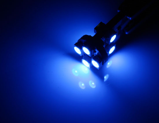 2 Pack Blue 8 SMD T10 LED Bulbs for Car Backup Reverse Lights - 912 920 921 Wedge Compatible - Bright & Energy Efficient - Perfect for Nighttime Parking and Enhanced Visibility
