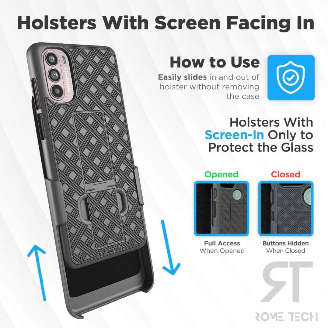 Motorola Edge Plus 5G UW / Edge Pro 30 Compatible Case - Shockproof Protective Cover for Motorola Edge Plus (Black) | Perfect for Travel, Work & Outdoor Activities