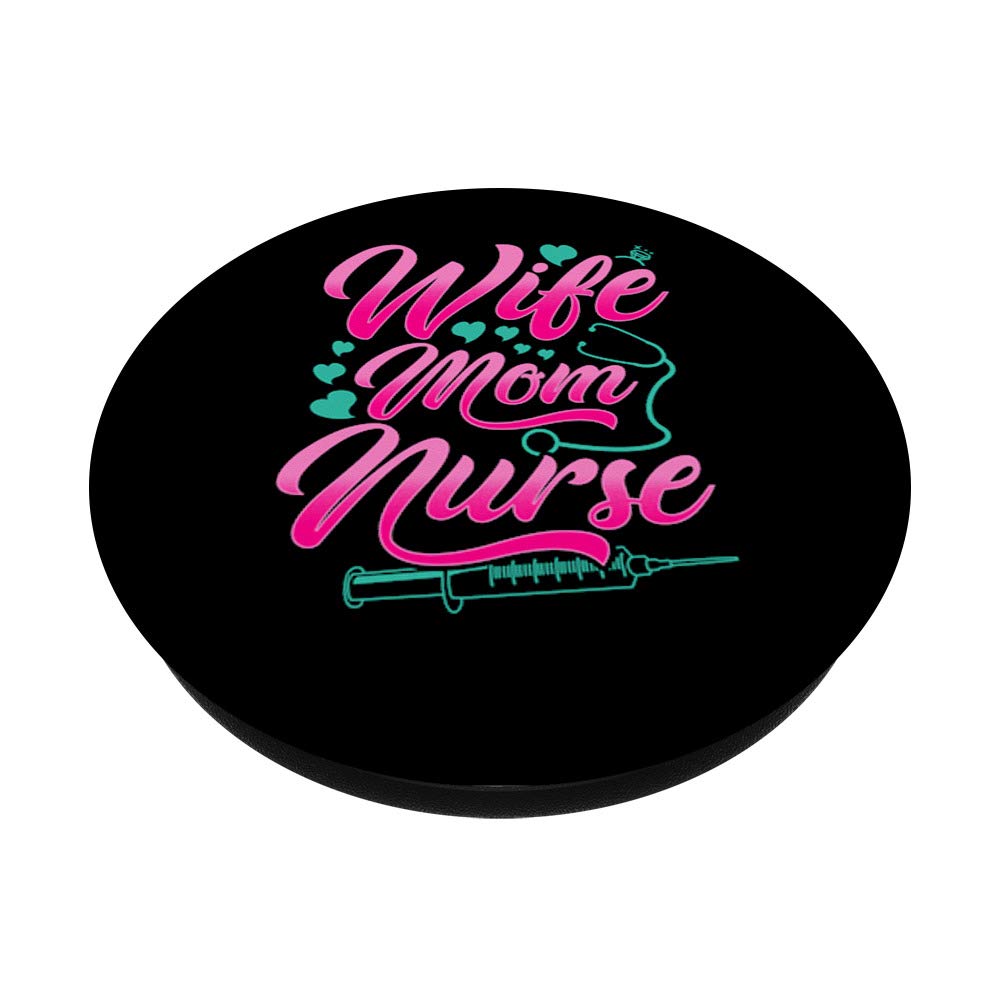 Best Nursing Gift for Wife & Mom - PopSockets Phone Grip & Stand for Nurses (Compatible with Phones & Tablets) - Perfect for Healthcare Workers, Mother's Day & Appreciation Gifts