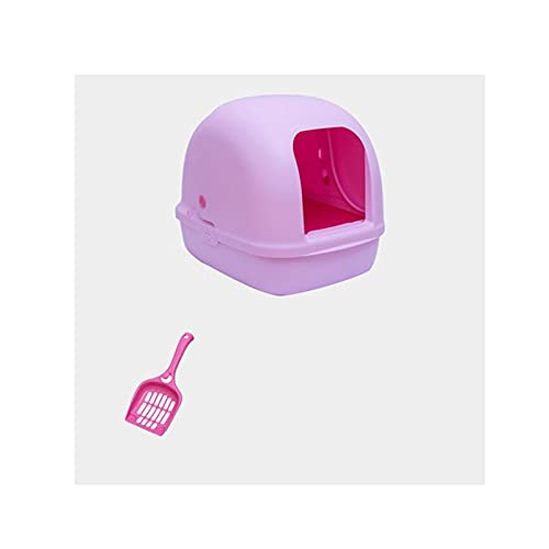 Enclosed Hooded Cat Litter Box - Large Anti-Splash Double Layer Design with Odor Control - Perfect for Indoor Cats & Small Spaces (Color: C) | Pet Supplies for Home Use