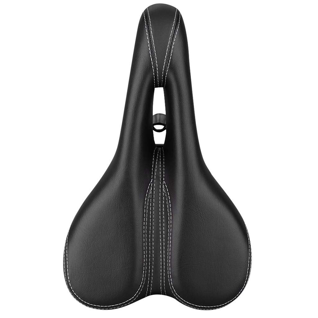 Premium Comfort Bike Seat - Soft Gel Padded Bicycle Saddle with Waterproof Cover for MTB, Road & Kids Bikes | Shock Absorbing, Universal Fit (Black) - Perfect for Commuting, Exercise & Long Rides