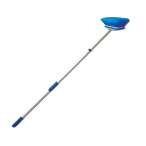 Star Brite Deluxe Blue Telescoping Deck Brush Kit - Heavy Duty Boat & Dock Cleaning Brush for Marine Use - Perfect for Boats, Decks, and Outdoor Surfaces