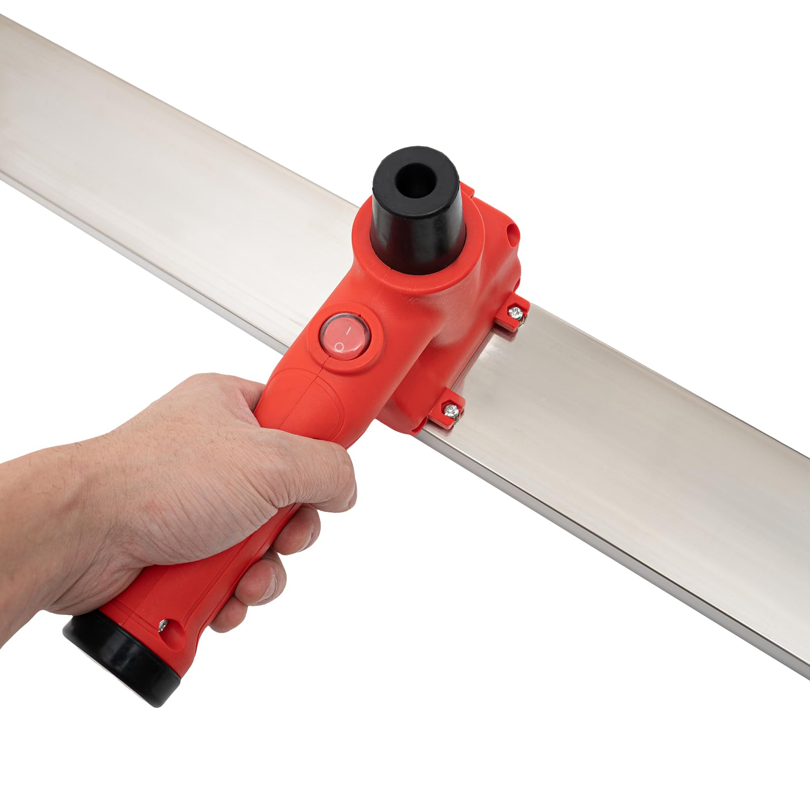 20W Electric Concrete Screed Vibrating Tool with 2 Scraper Plates & 2 Batteries - DYNAMI Power Screed for Smooth Concrete Finishing | Perfect for Driveways, Patios & Floor Leveling Projects