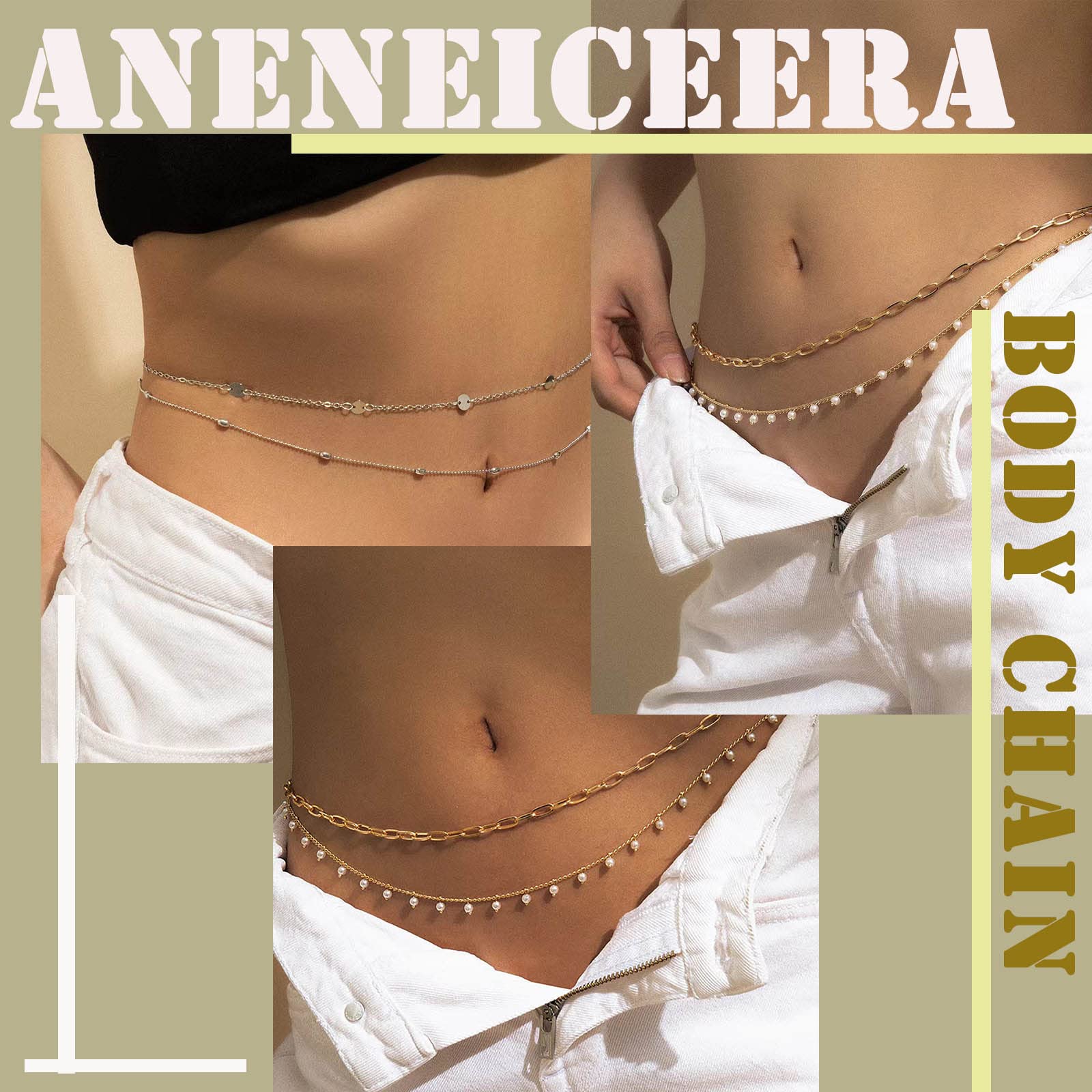 Boho Bra Body Chain - Gold Shiny Bikini Belly Chain Harness Necklace for Women | Summer Beach Nightclub Fashion Jewelry | Perfect for Music Festivals, Pool Parties & Date Nights