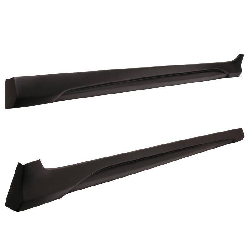 2017-2020 Hyundai Elantra AD CN7 L-Style Side Skirts - Unpainted Black PP Material - Perfect for Car Body Enhancement & Street Style Customization