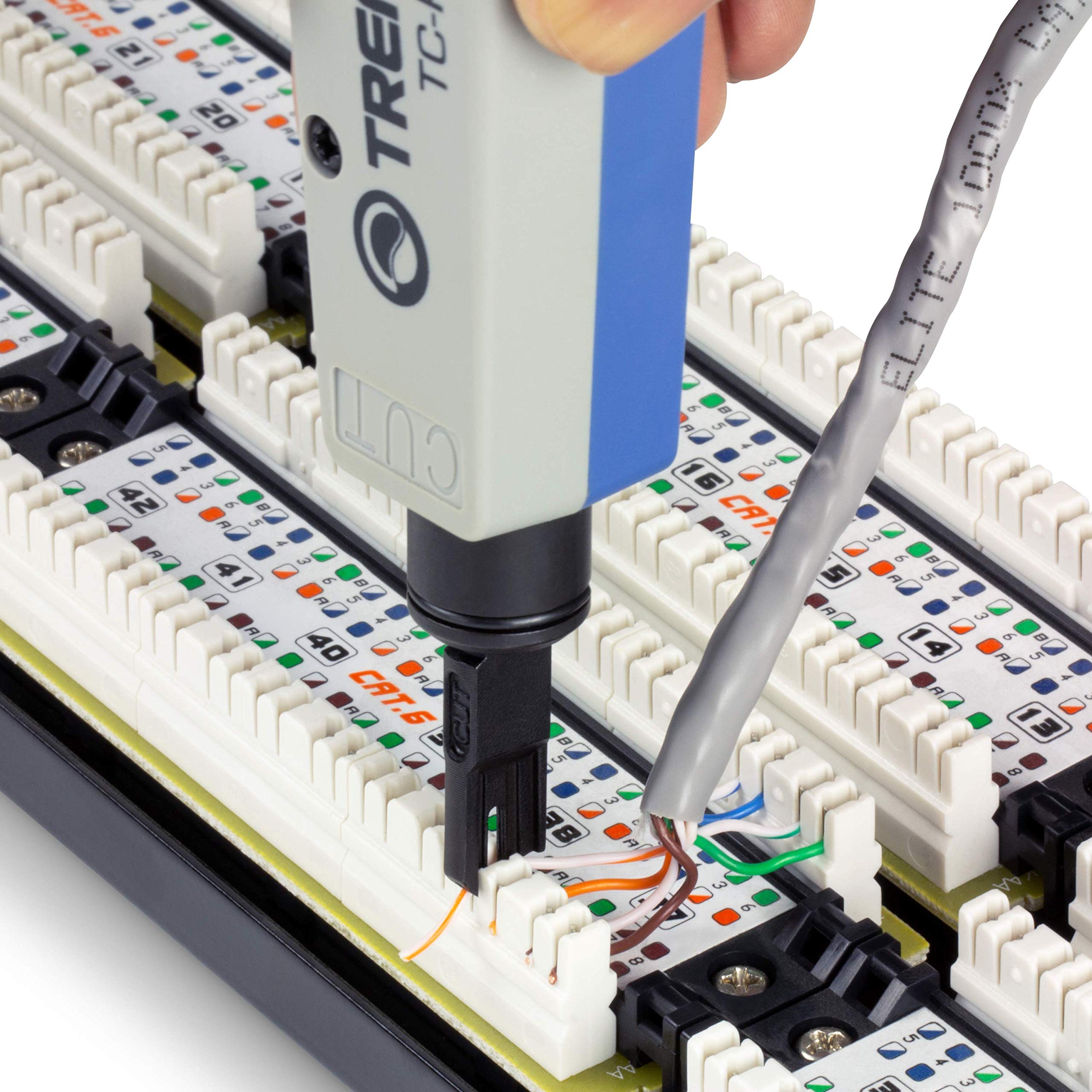 Klein Tools Professional Cable Tester Kit with TRENDnet Punch Down Tool - Network Cable Testing & Installation for Ethernet, Cat5, Cat6 (Ideal for IT Technicians & Electricians)