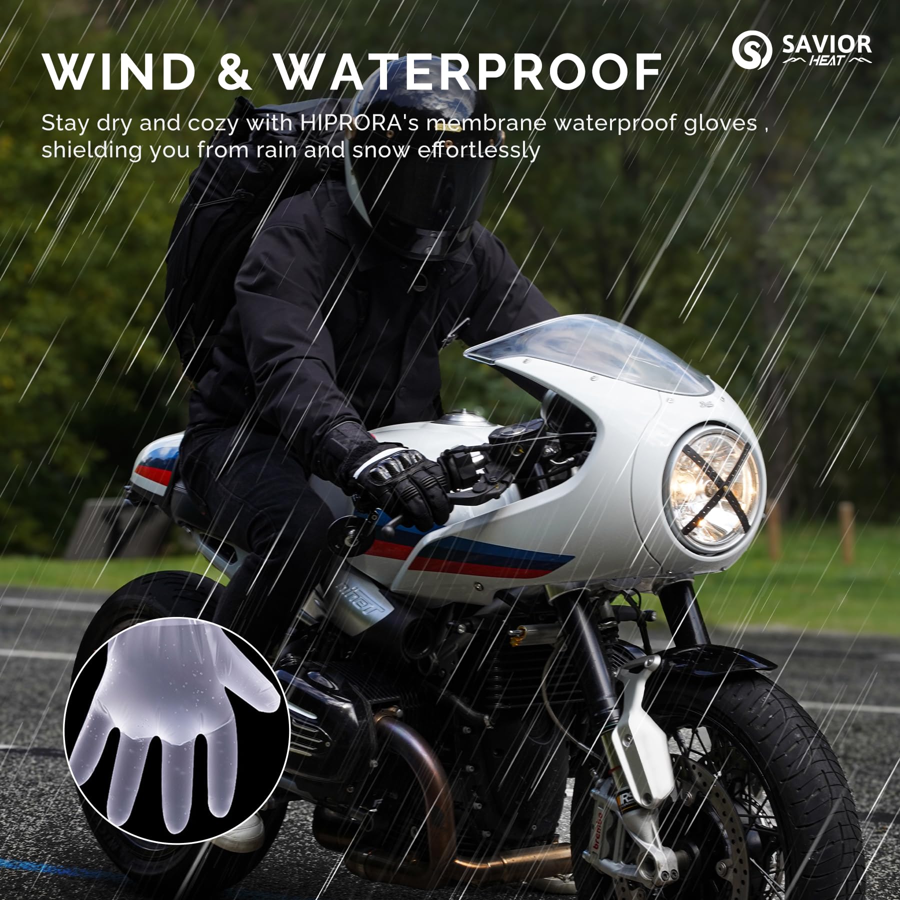 SAVIOR HEAT Rechargeable Electric Heated Gloves for Men & Women - Winter Warm Gloves for Skiing, Snowboarding, Camping & Motorcycle Riding | Cold Weather Outdoor Activities